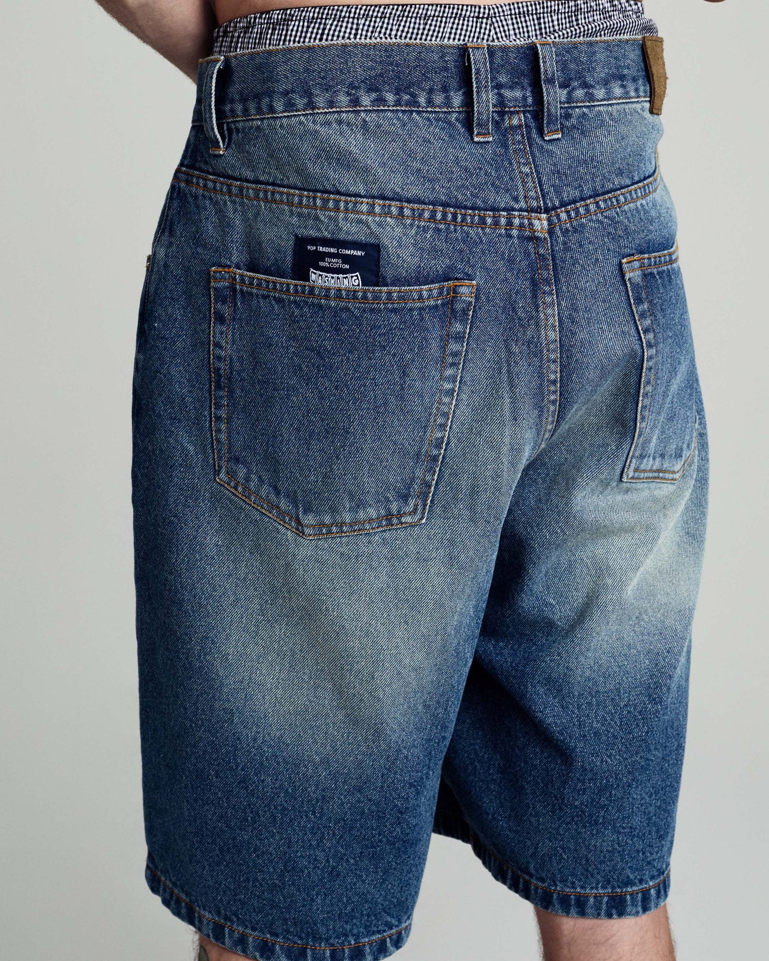 Pop Longer DRS Short Washed Denim