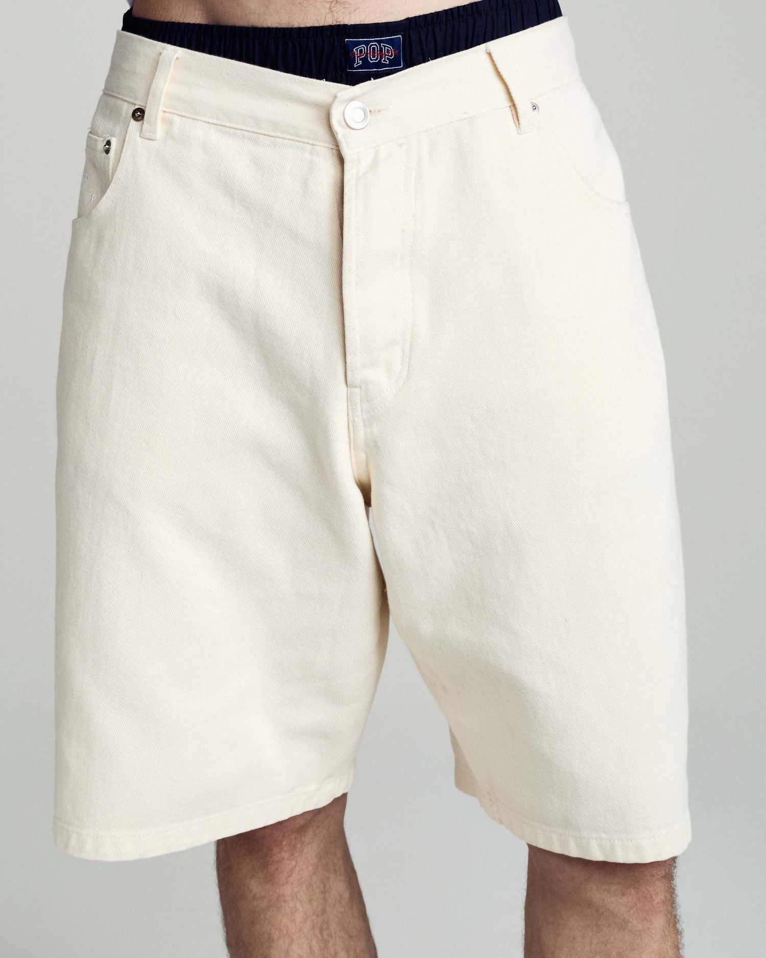 Pop Longer DRS Shorts Off White