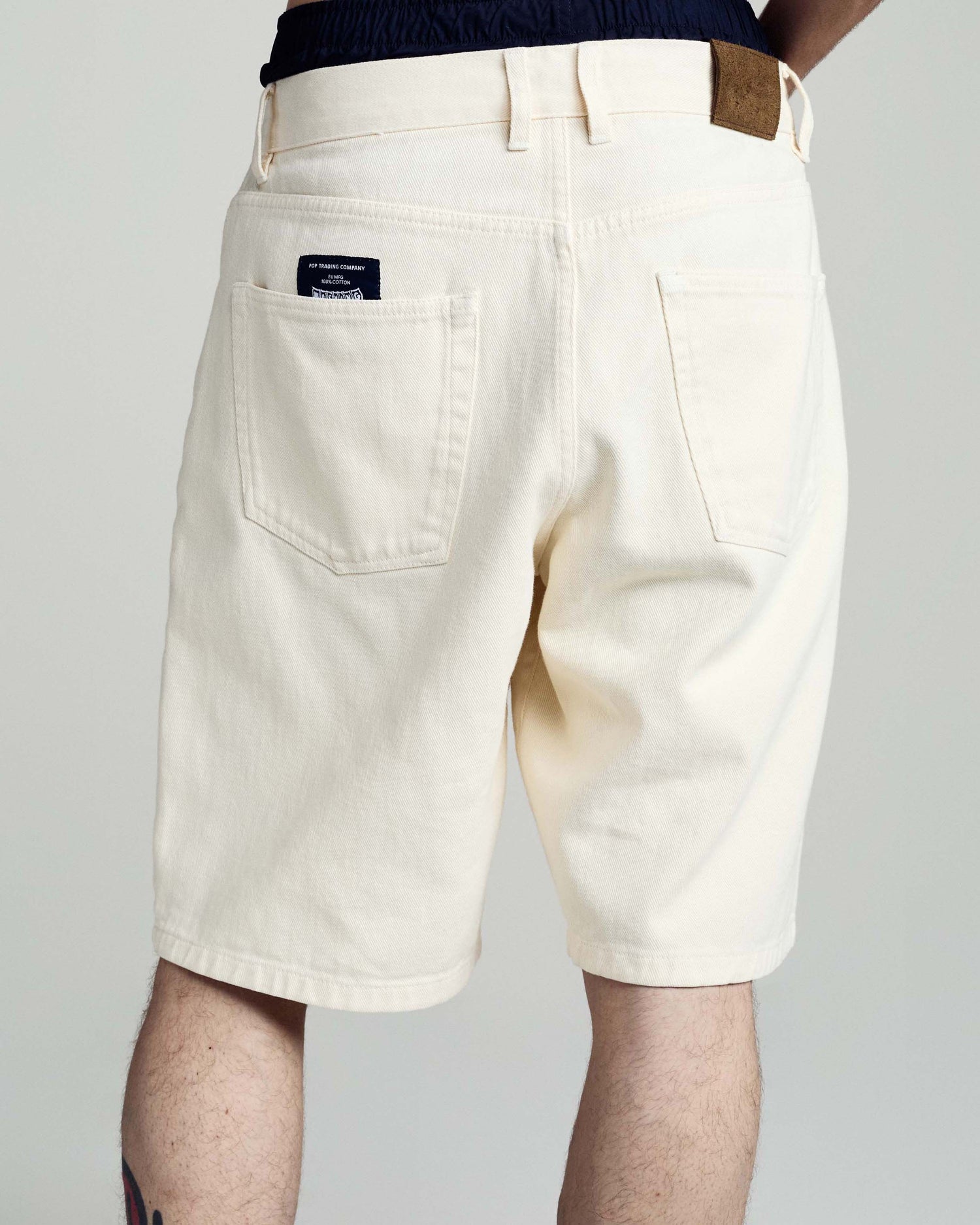 Pop Longer DRS Shorts Off White