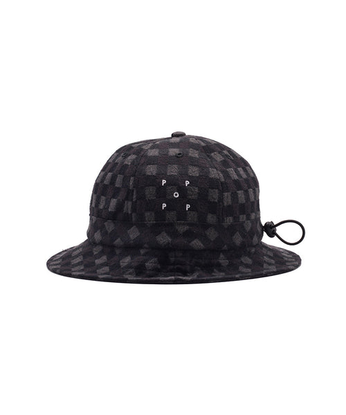 Featured Product Image Of Pop Bell Hat Plaid Charcoal/Black