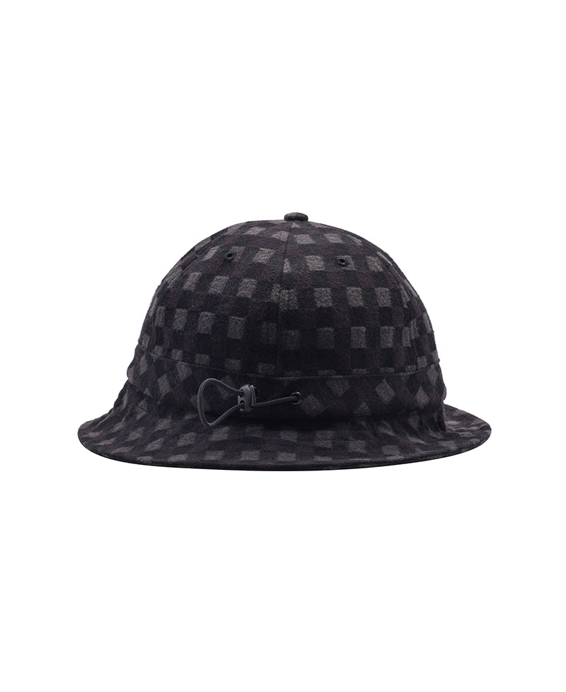 Pop Bell Hat Plaid Charcoal/Black