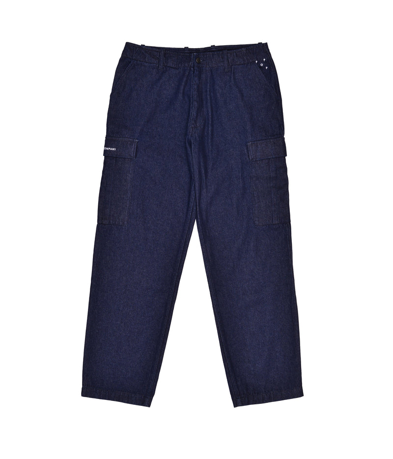 Pop Denim Cargo Pants Rinsed