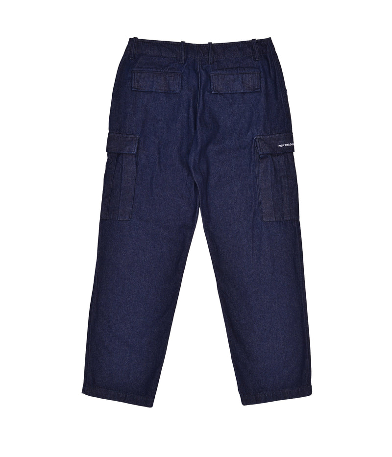 Pop Denim Cargo Pants Rinsed