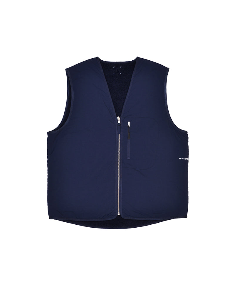 Pop Harold Reversible Vest Navy