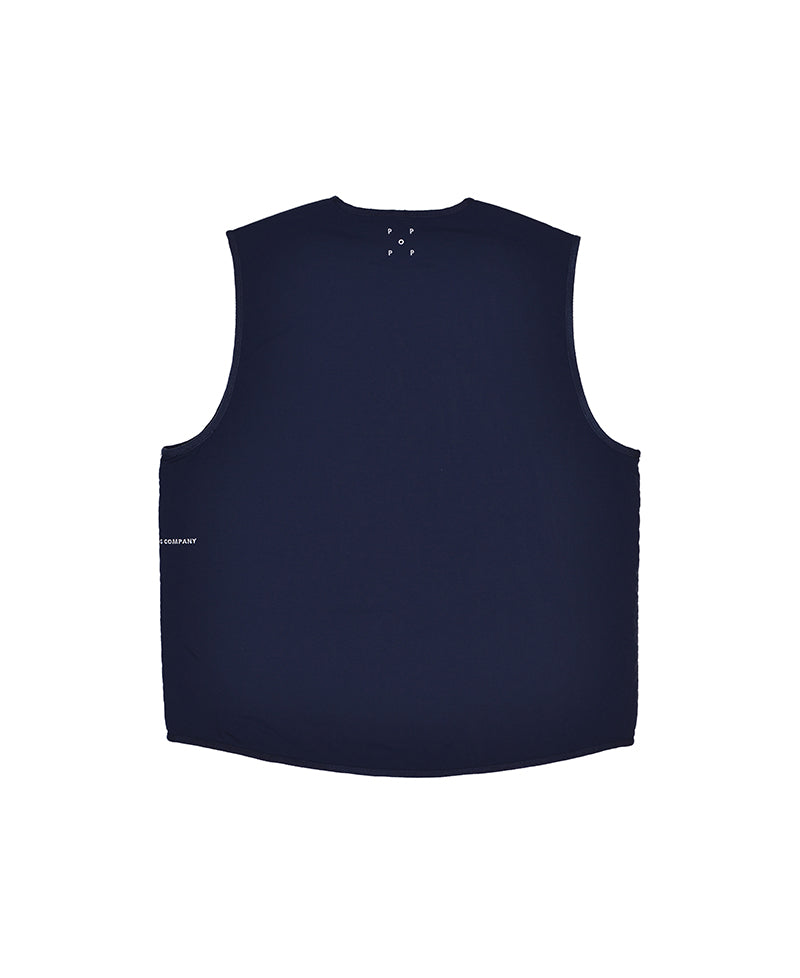 Pop Harold Reversible Vest Navy