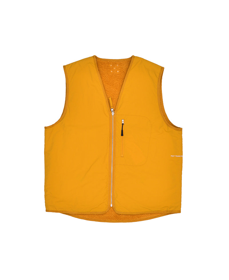 Pop Harold Reversible Vest Spruce Yellow