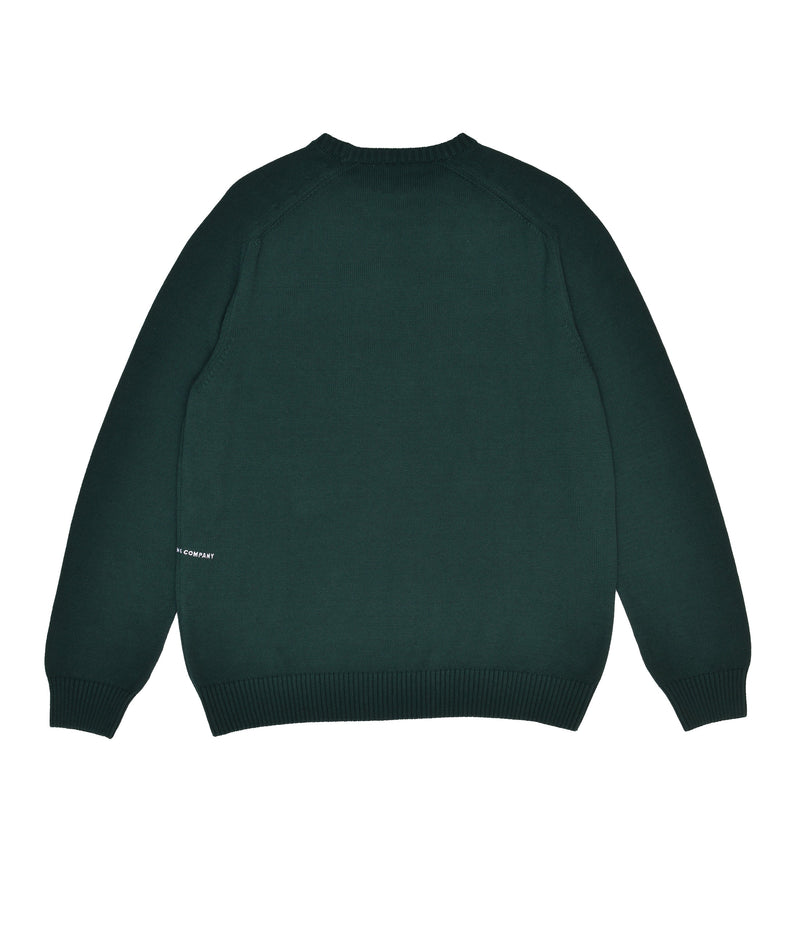 Pop Arch Knitted Crewneck Bistro Green
