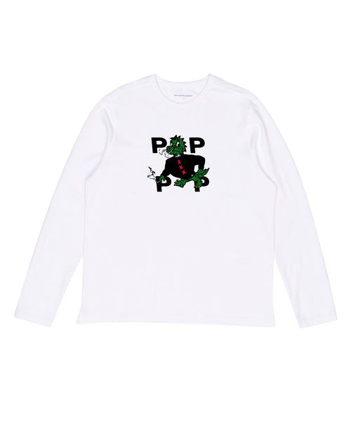 Featured Product Image Of Pop Smoking Dragon Longsleeve White