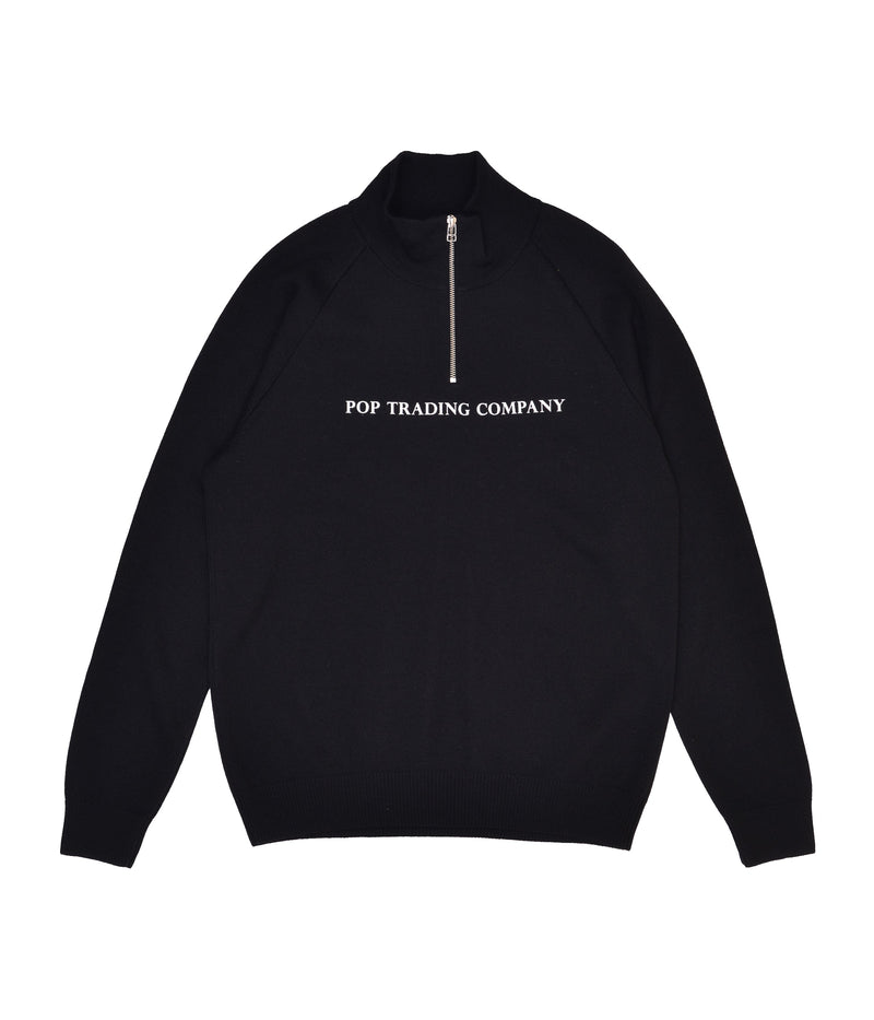 Pop Sportswear Company Halfzip Knit Black