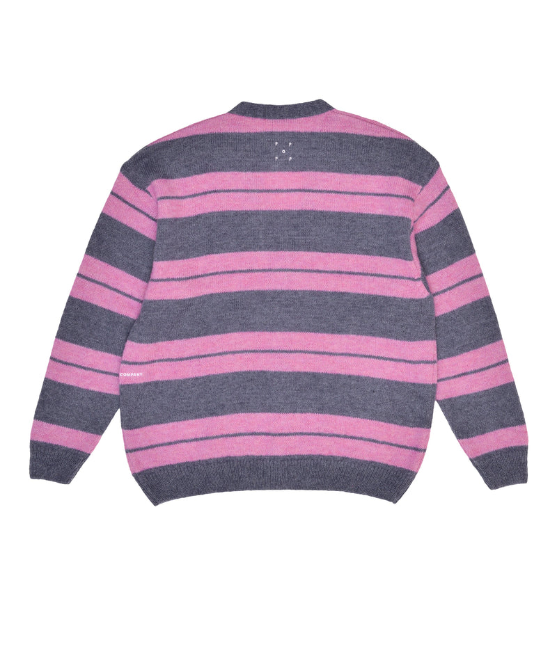 Pop Captain Knitted Cardigan Anthracite/Pink