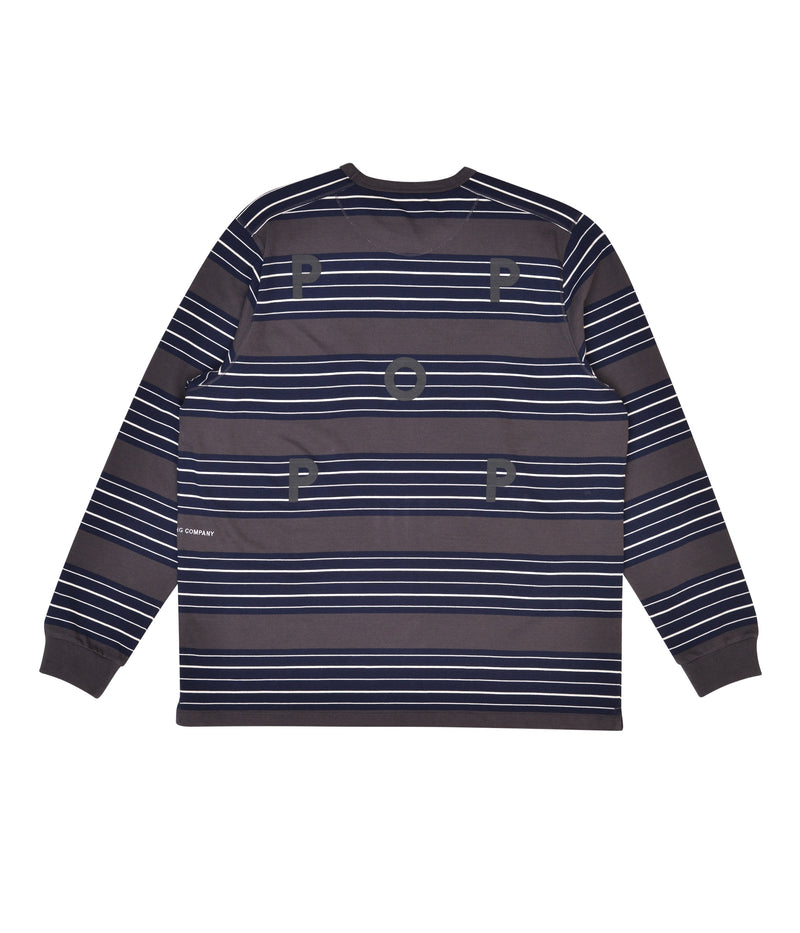 Pop Striped Longsleeve Anthracite/Navy