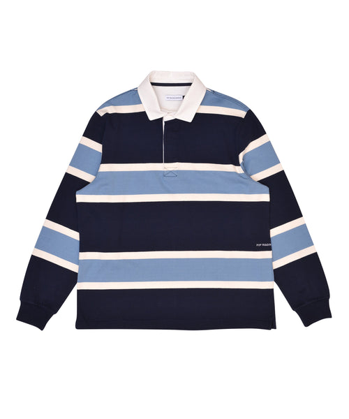 Featured Product Image Of Pop Striped Rugby Shirt Navy/Blue/Off White