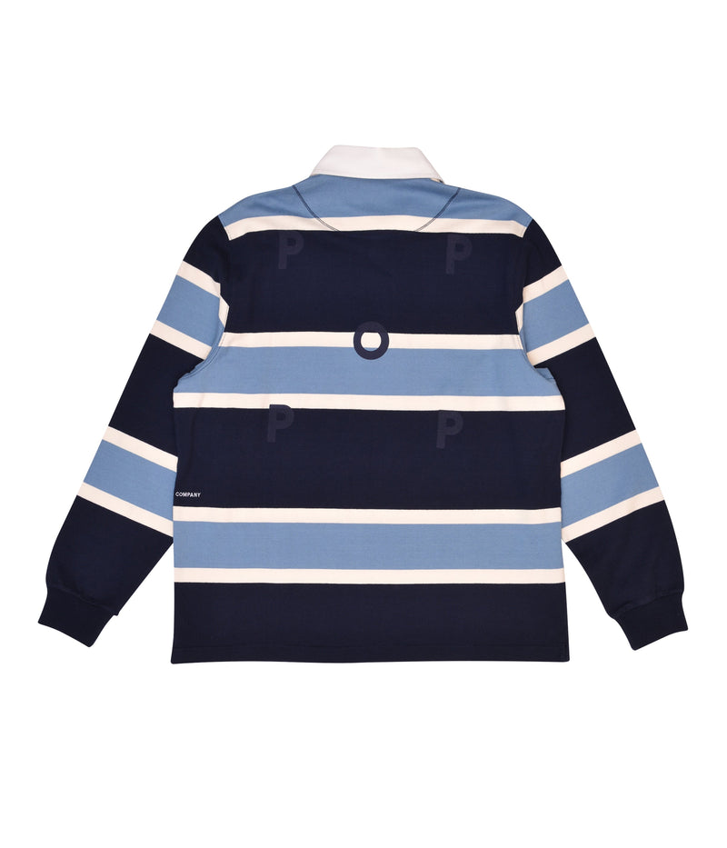 Pop Striped Rugby Shirt Navy/Blue/Off White