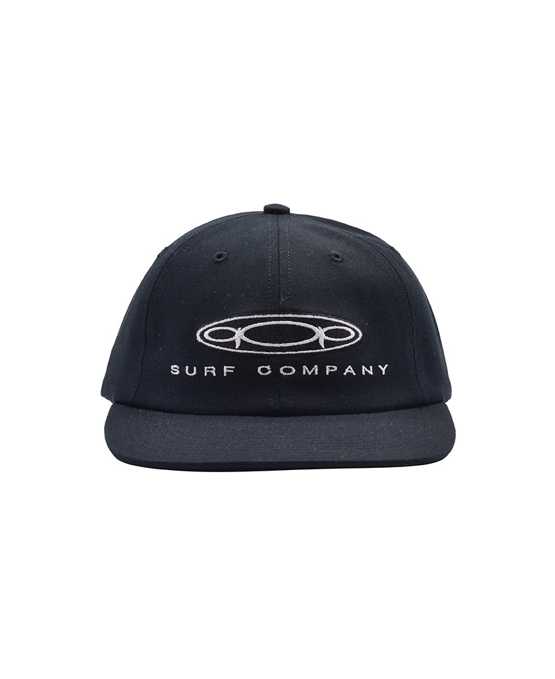 Pop Surf CO. 6 Panel Hat Black