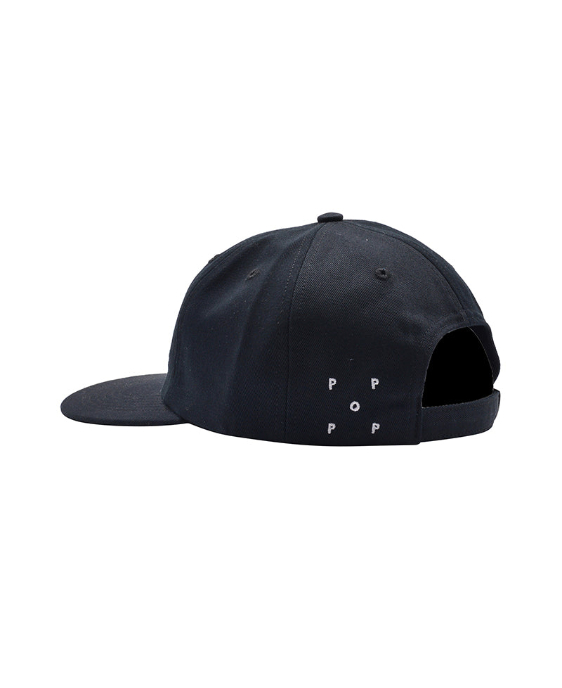 Pop Surf CO. 6 Panel Hat Black