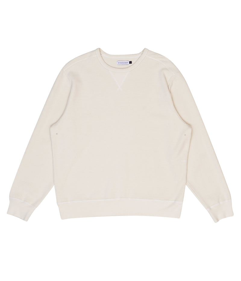 Pop Waffle Logo Crewneck Off White