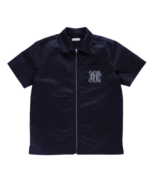 Featured Product Image Of Pop Japan Exclusive Acid Full Zip SS Shirt Navy
