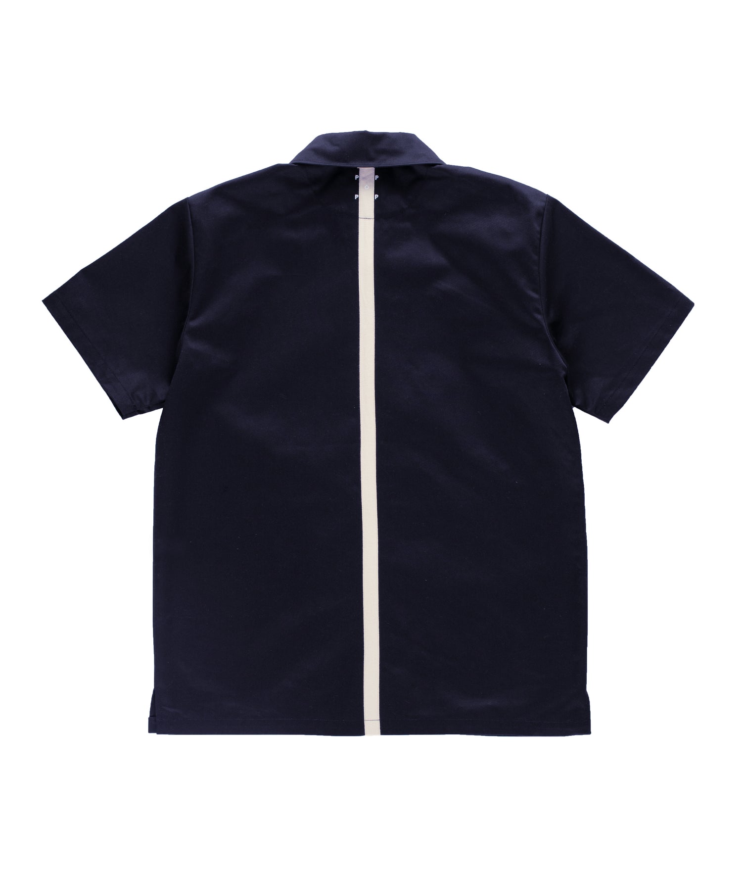 Pop Japan Exclusive Acid Full Zip SS Shirt Navy