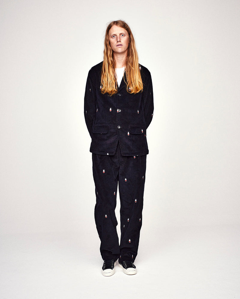 Pop Miffy Suit Pants Black Cord