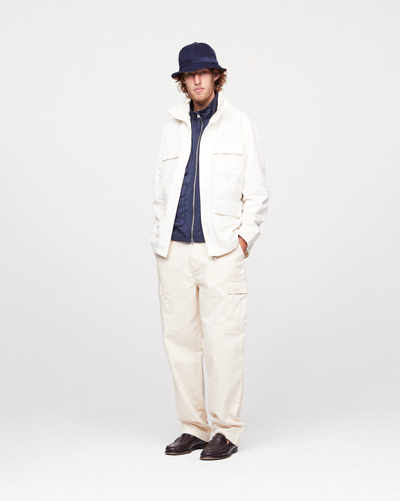 Pop DRS Cargo Pants Off White Herringbone