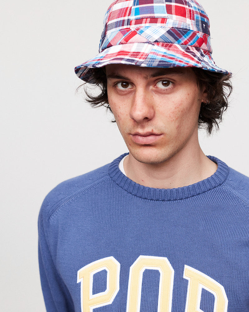 Pop Arch Knitted Crewneck Coastal Fjord