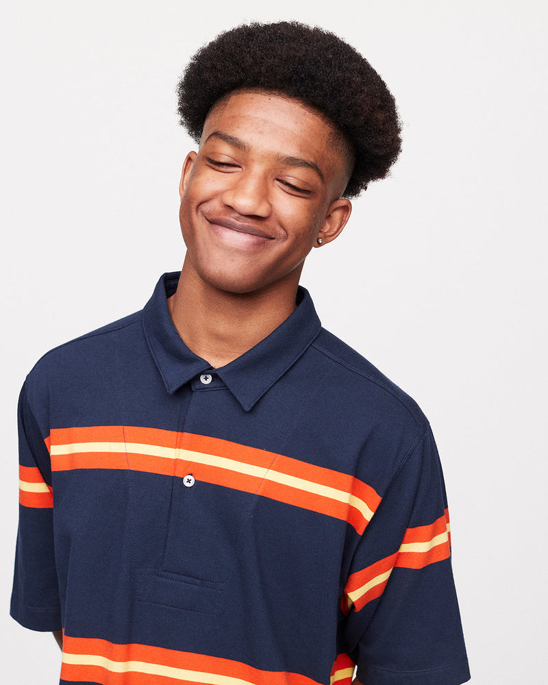 Pop Striped Italo Shirt Poinciana