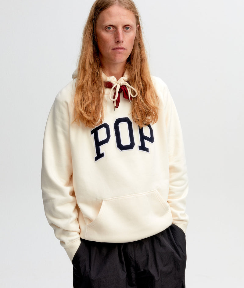 Pop Arch Hooded Sweat Off White