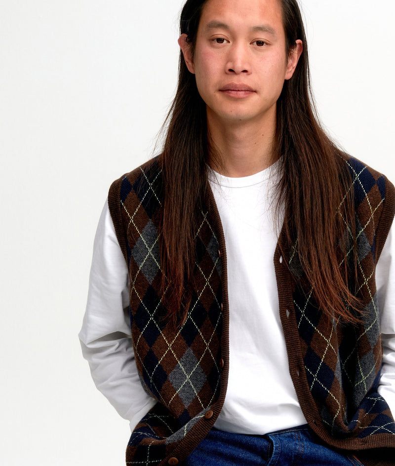 Pop Knitted Cardigan Vest Delicioso