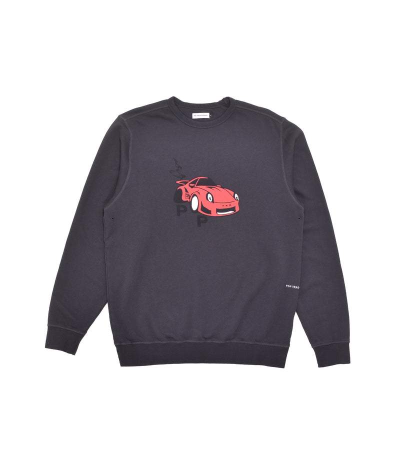 Pop Sports Car Crewneck Charcoal