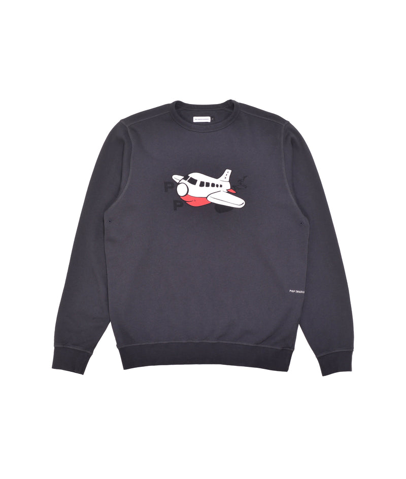 Pop Airplane Crewneck Charcoal