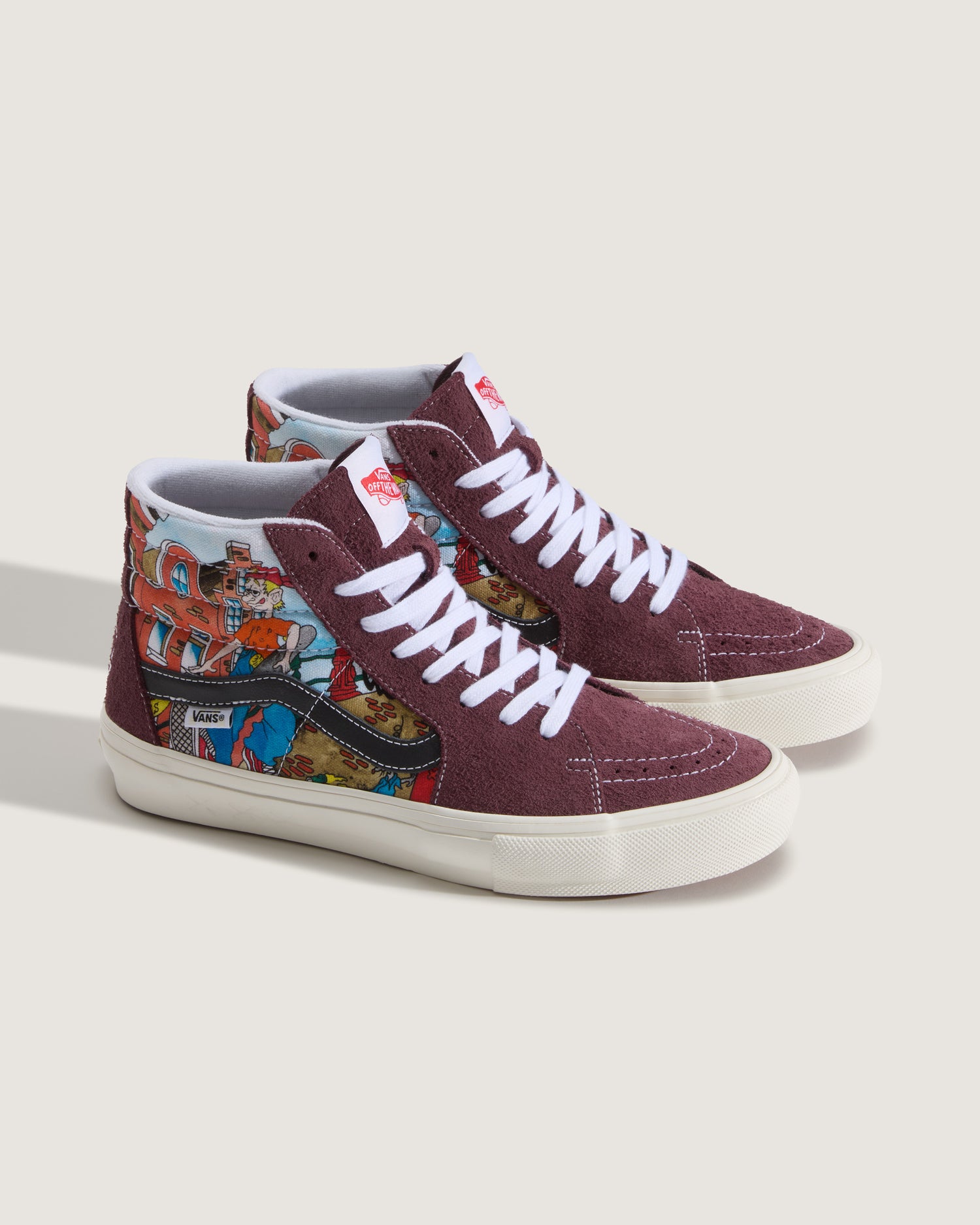 Vans Skate Sk8-Hi by Pop & Ben-G Amsterdam Red