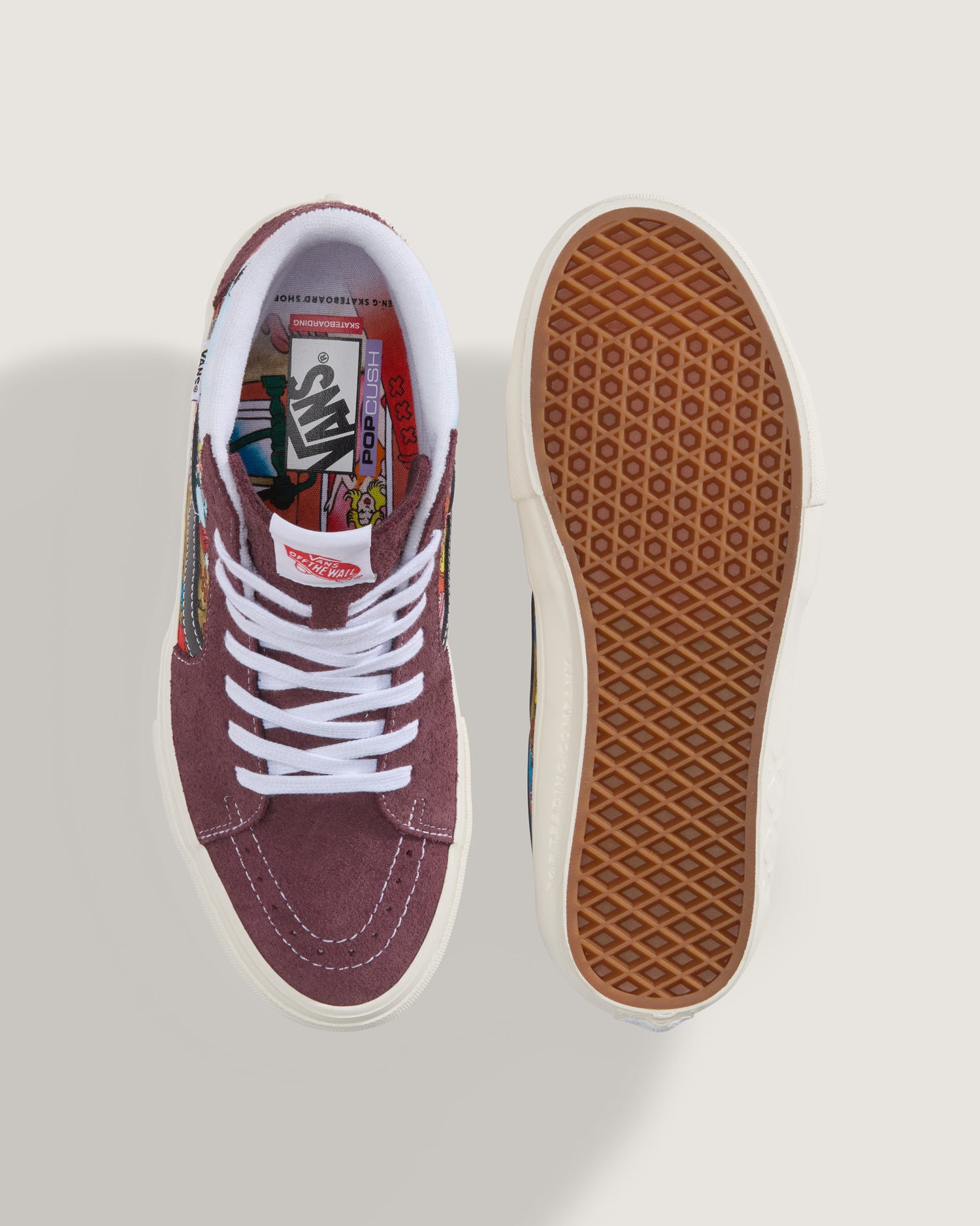 Vans Skate Sk8-Hi by Pop & Ben-G Amsterdam Red