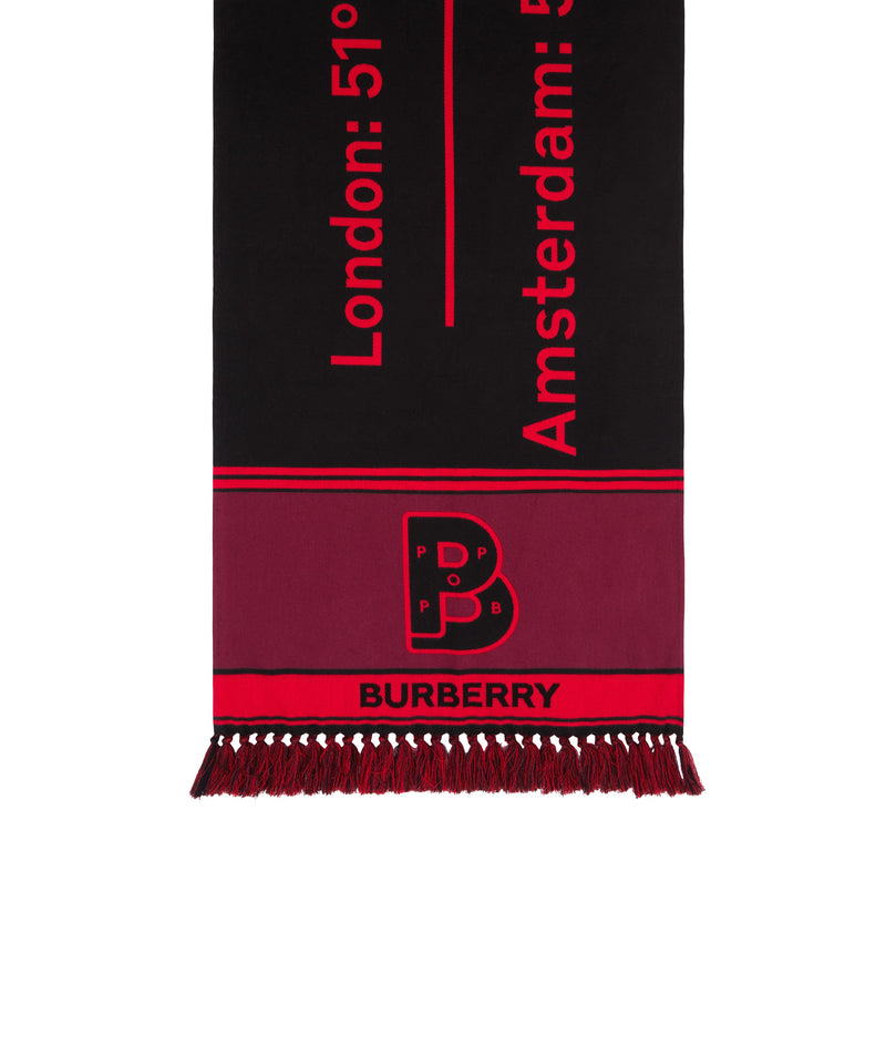 Burberry & Pop Football Scarf Black/Red