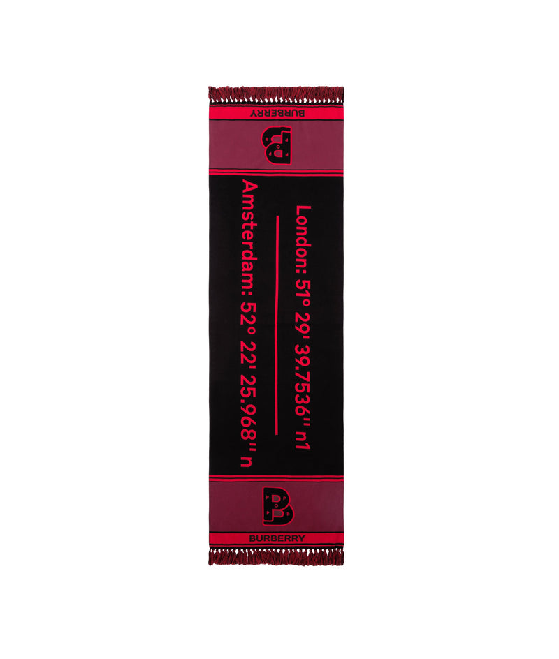 Burberry & Pop Football Scarf Black/Red