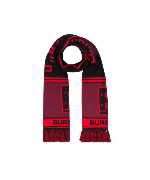 Featured Product Image Of Burberry & Pop Football Scarf Black/Red