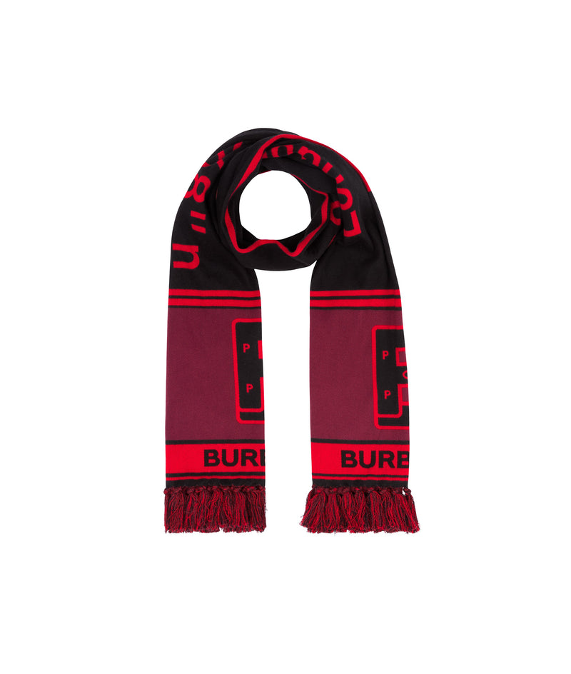 Burberry & Pop Football Scarf Black/Red