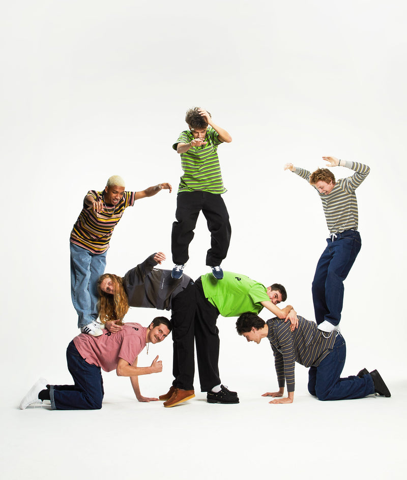 Pop Striped Longsleeve T-Shirt Drizzle