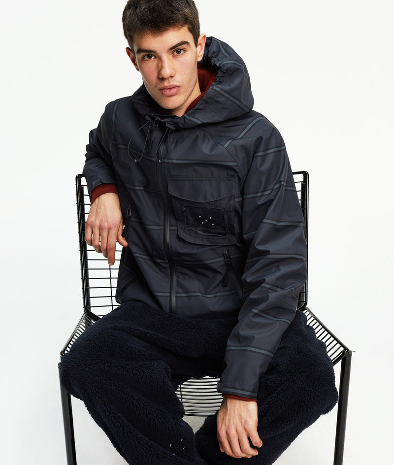 Pop Striped Oracle Jacket Anthracite/Black