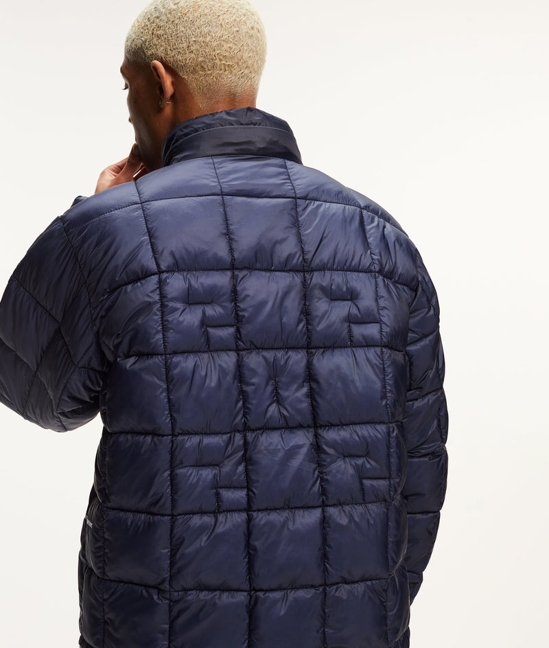 Pop Quilted Reversible Puffer Jacket Navy/Drizzle
