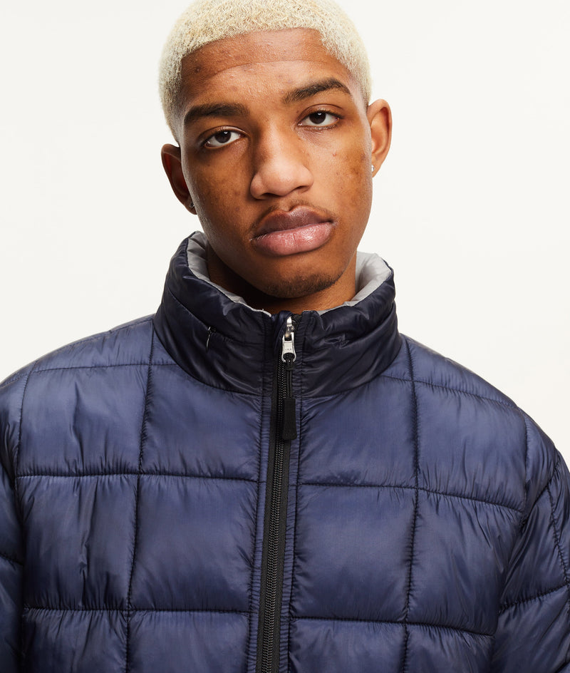 Pop Quilted Reversible Puffer Jacket Navy/Drizzle