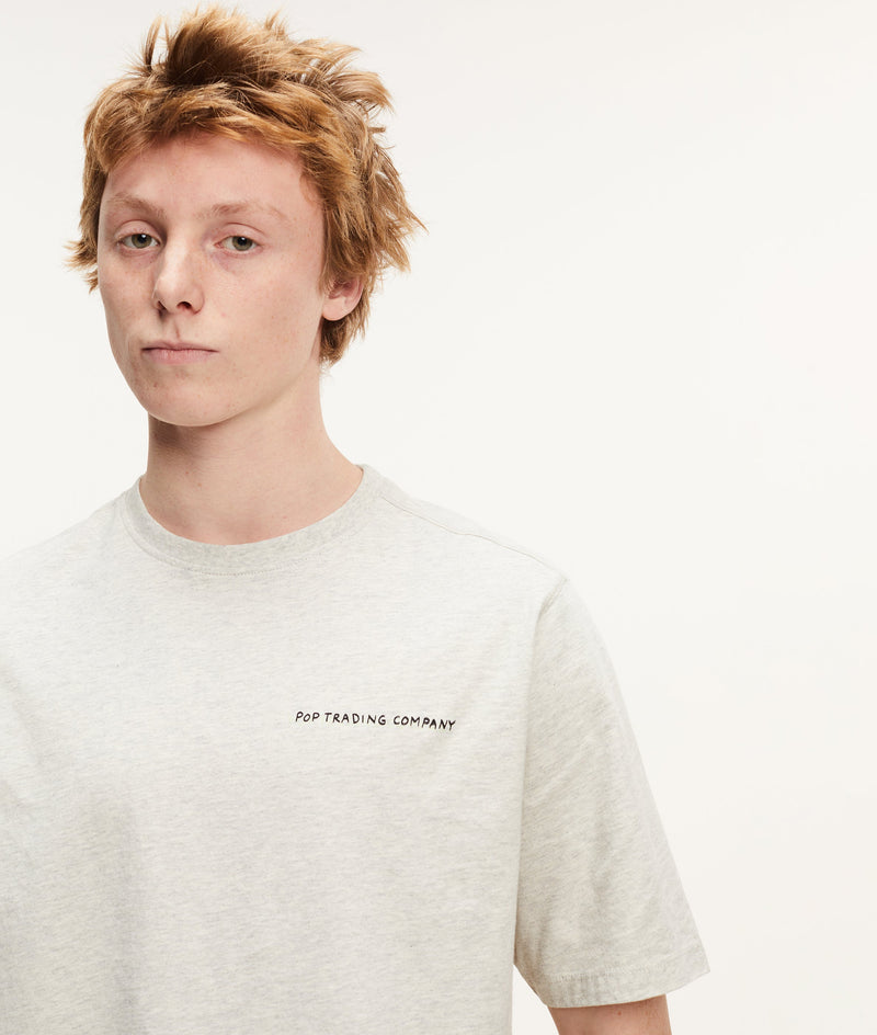 Pop Floor Island T-Shirt Light Heather Grey