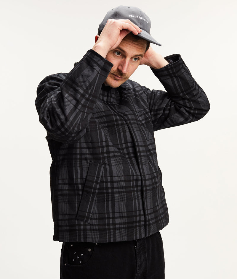 Pop Checked Padded Trench Coat