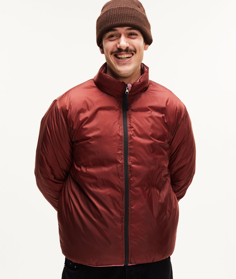 Pop Quilted Reversible Puffer Jacket Mesa Rose/Fired Brick