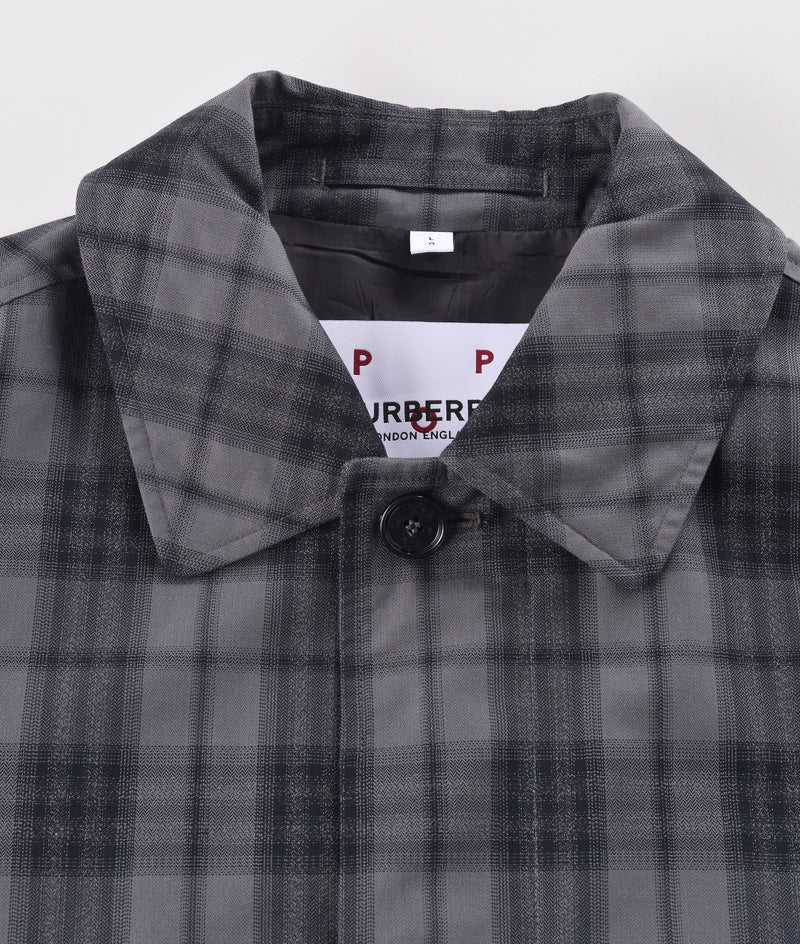 Burberry & Pop Trench Jacket Check