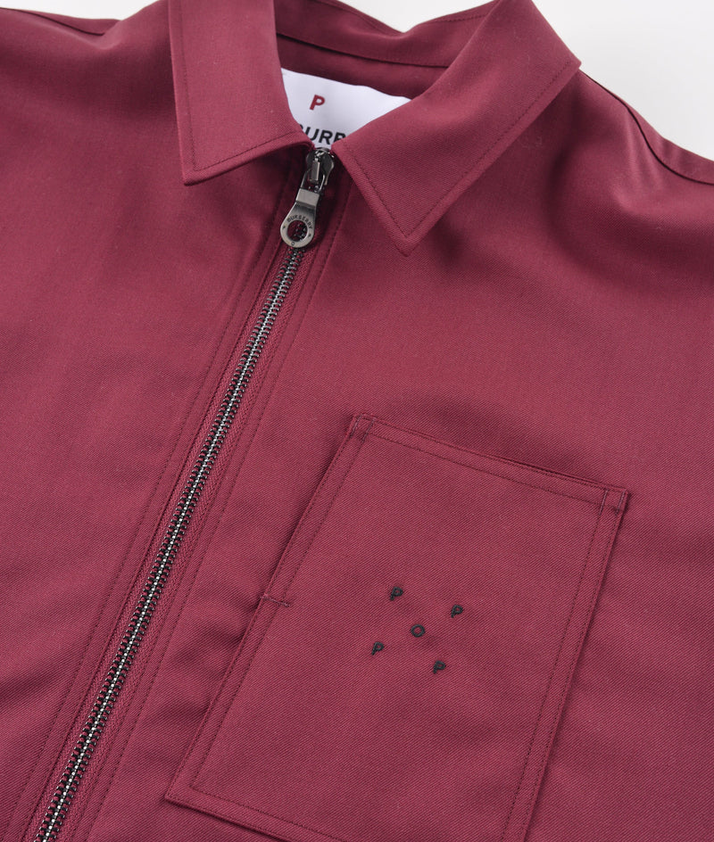 Burberry & Pop Overshirt Garnet