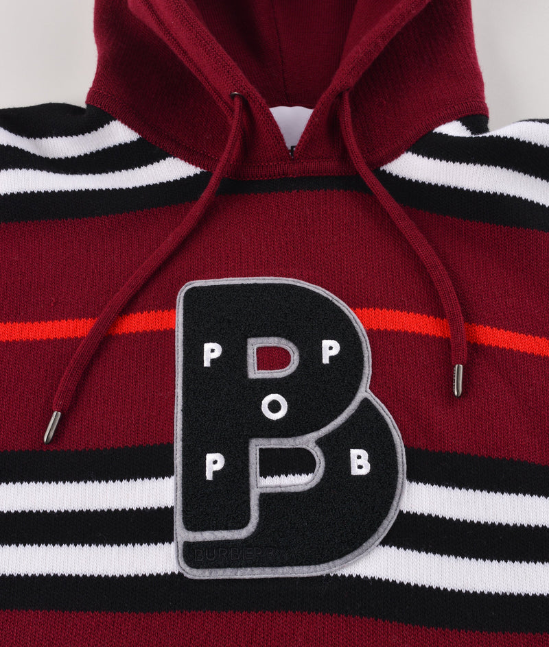 Burberry & Pop Wool Striped Knitted Hooded Sweat