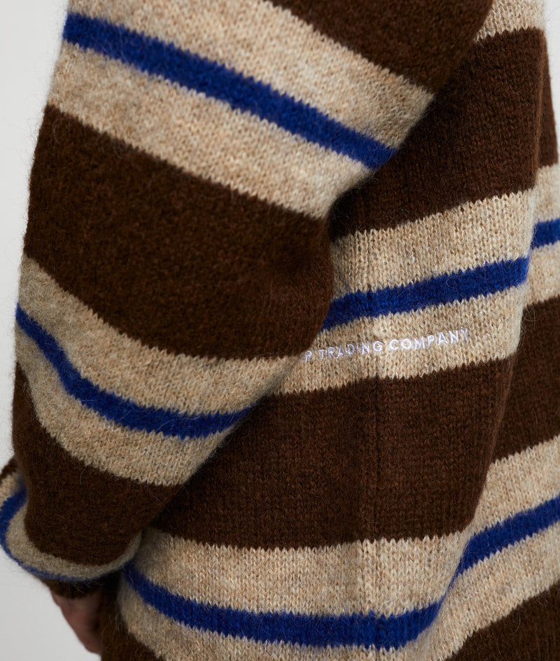 Pop Knitted Cardigan Rain Drum