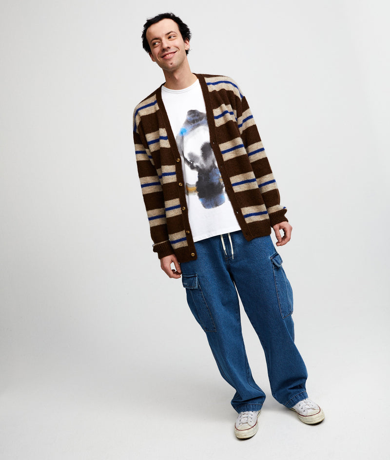 Pop Knitted Cardigan Rain Drum