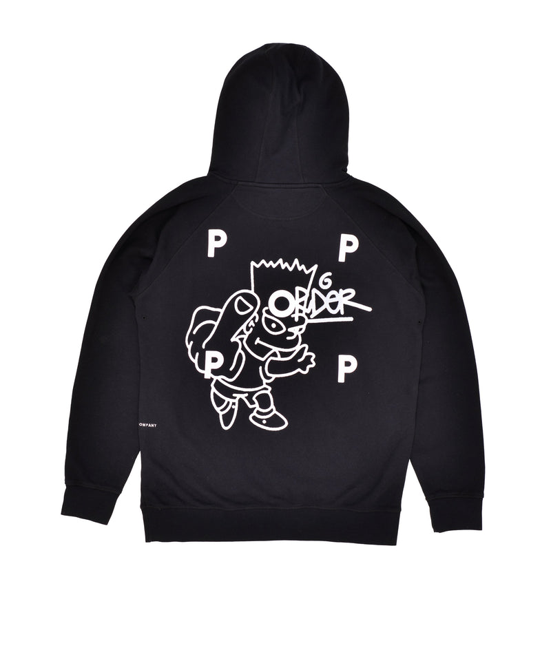 Pop/Order Logo Hooded Sweat Black