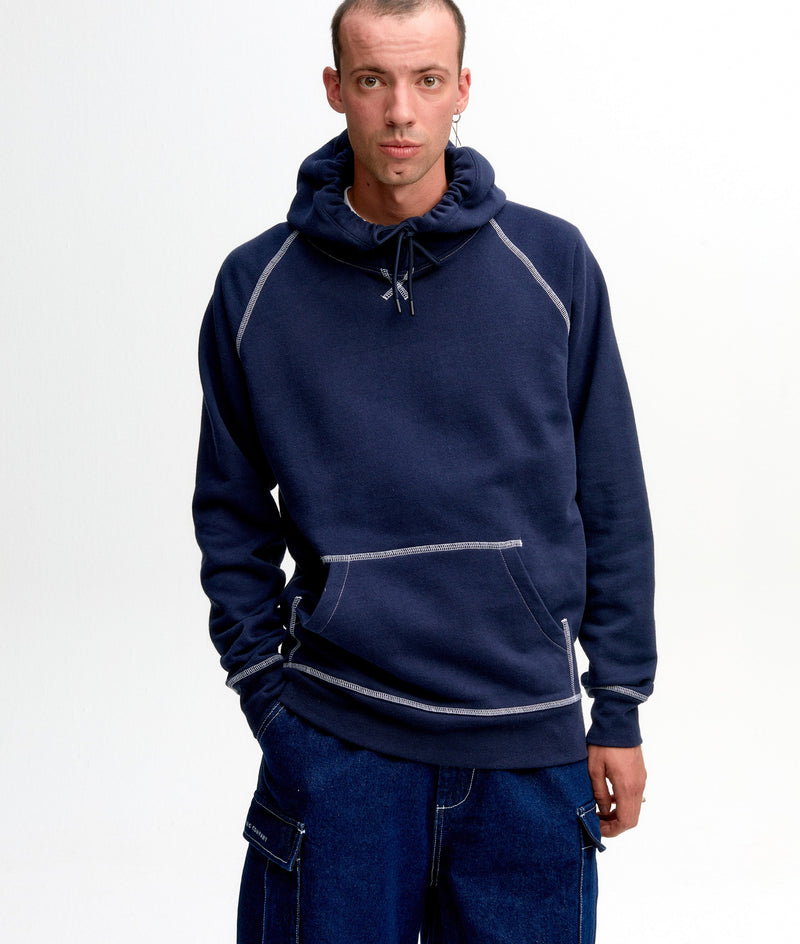 Pop Logo Hooded Sweat Navy/White